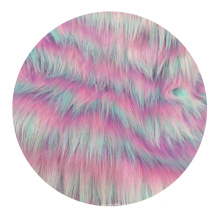 Custom Luxury tie dye Long Pile Fake Fur